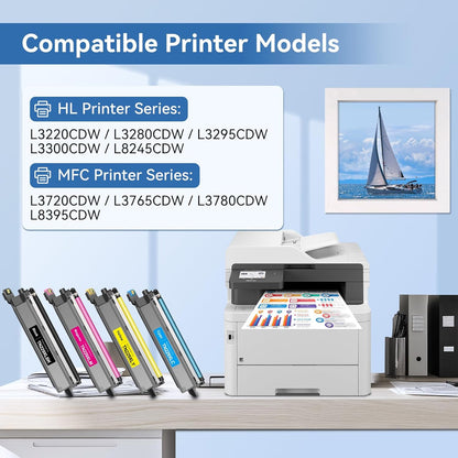 MYTONER Compatible Toner Cartridge Replacement for Brother TN229XL TN229 XL Toner Cartridges for MFC-L3720CDW MFC-L3780CDW HL-L3280CDW HL-L3220CDW HL-L3300CDW Printer (4 Pack TN-229XLBK/C/M/Y)