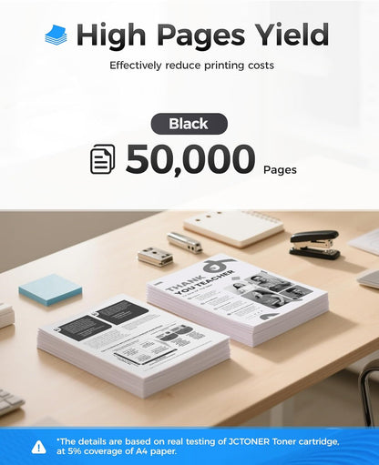 W9004MC Black Toner Cartridge 1-Pack High Yield with Chip Replacement for HP W9004MC Toner Compatible for Managed E60155dn E60165dn E60175dn E60055dn E60065dn E60075dn MFP E62655 E62665 E62675 Printer