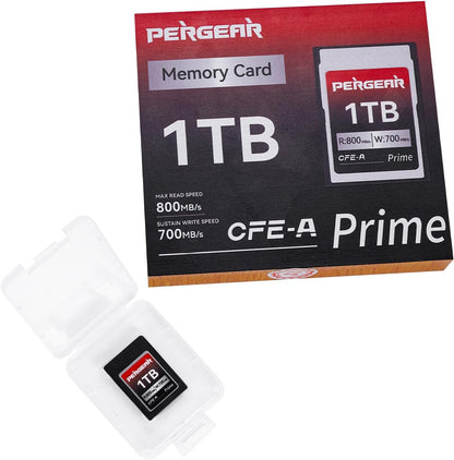 Pergear 1TB VPG200 CFexpress Type A Memory Card, Up to 800MB/s Read Speed & 700MB/s Write Speed for Sony Alpha Sony FX Cameras, Up to 8K RAW for Video/Photo