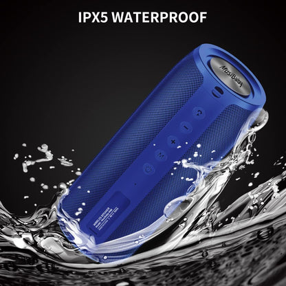 Bluetooth Speaker,MusiBaby M88 Speakers,Dual Pairing, Bluetooth 5.3,Loud Stereo Sound,Booming Bass,30H Playtime for Home& Outdoor Party,Beach,Portable Speaker,Gifts(Blue)