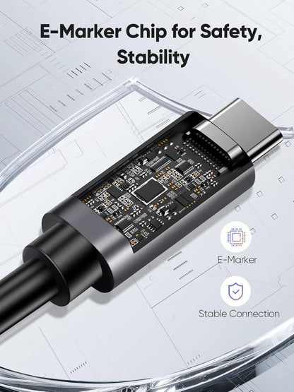 CableCreation 80Gbps USB 4 Cable 5FT, 120Gbps Bandwidth, 8K 60Hz Display, 240W Charging [USB-IF Certified] Compatible with Thunderbolt 5, Thunderbolt 4/3, USB4, SSD, MacBook M4 Pro, Dock, eGPU