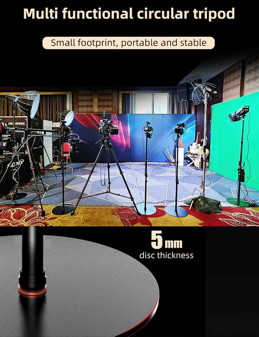 IFOOTAGE Cobra RB-A400,79" Round Base Monopod,Aluminum Photography Light Stand Flat Base for DSLR Camera, Light,Payload 22LBS