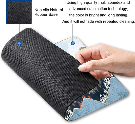 Mouse Pad, Premium-Textured Mouse Mat, Non-Slip Rubber Base Mousepad for Laptop, Computer & PC,9.5×7.9 in,Abstract Landscape