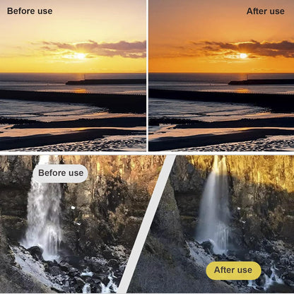 52mm Clip-on ND2-400 Phone Camera Lens Filter Kit, Adjustable Neutral Density Filter Compatible for iPhone 15 14 13 12 11, Google Pixel and Other Smart Phones