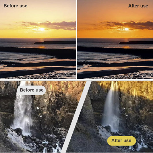 52mm Clip-on ND2-400 Phone Camera Lens Filter Kit, Adjustable Neutral Density Filter Compatible for iPhone 15 14 13 12 11, Google Pixel and Other Smart Phones