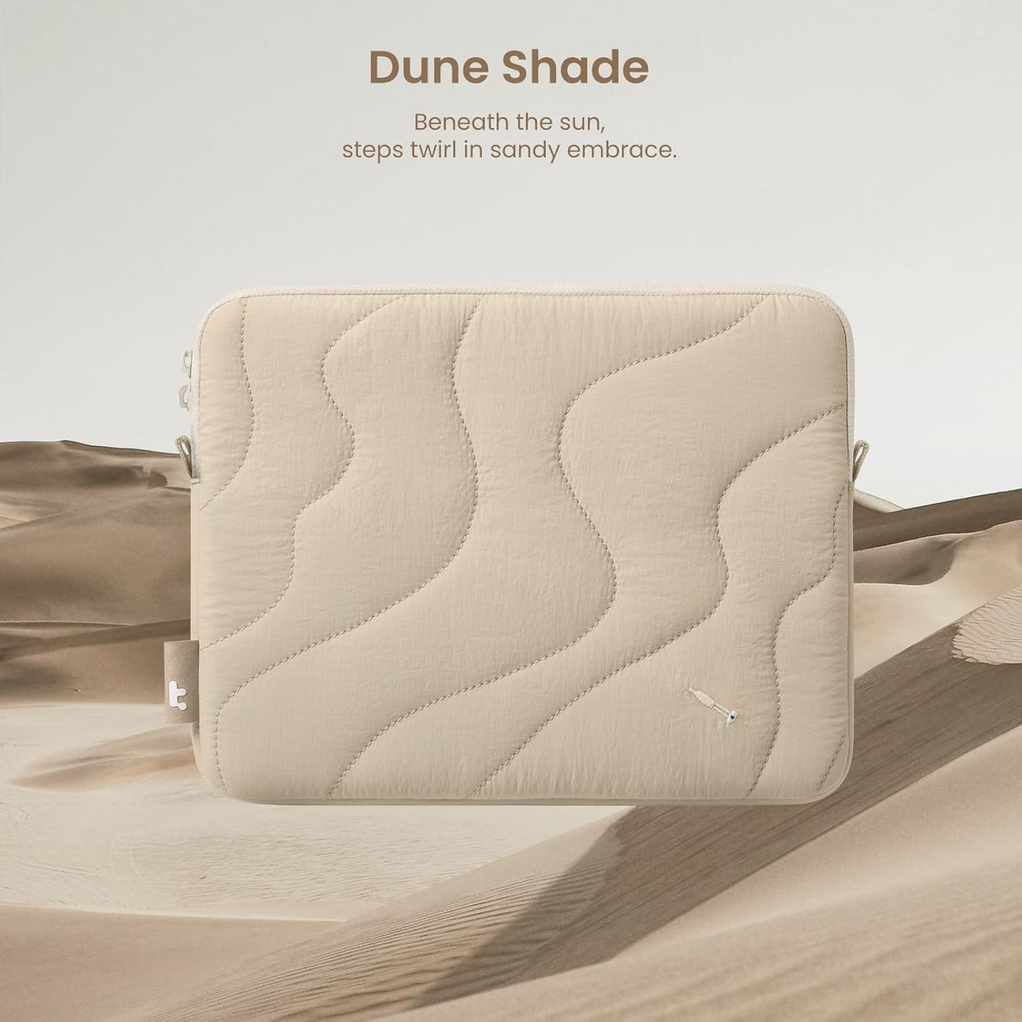 tomtoc 360 Protective Puffy Tablet Sleeve for iPad Pro 11-inch (M4/(4th/3rd/2nd/1st Gen), iPad Air 11-inch (M3) 2025/(M2) 2024 with Magic Keyboard/Smart Keyboard, Quilted Soft Puffer iPad Case