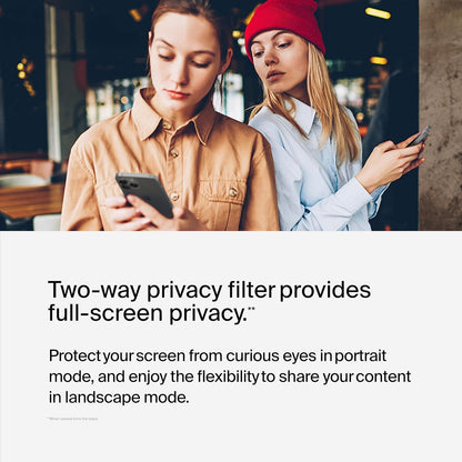 Belkin Privacy Tempered Glass Screen Protector for iPhone 13 and 13 Pro, Treated Surface with Anti-Fingerprint Coating and Bubble Free Application with Included Easy Align Tray
