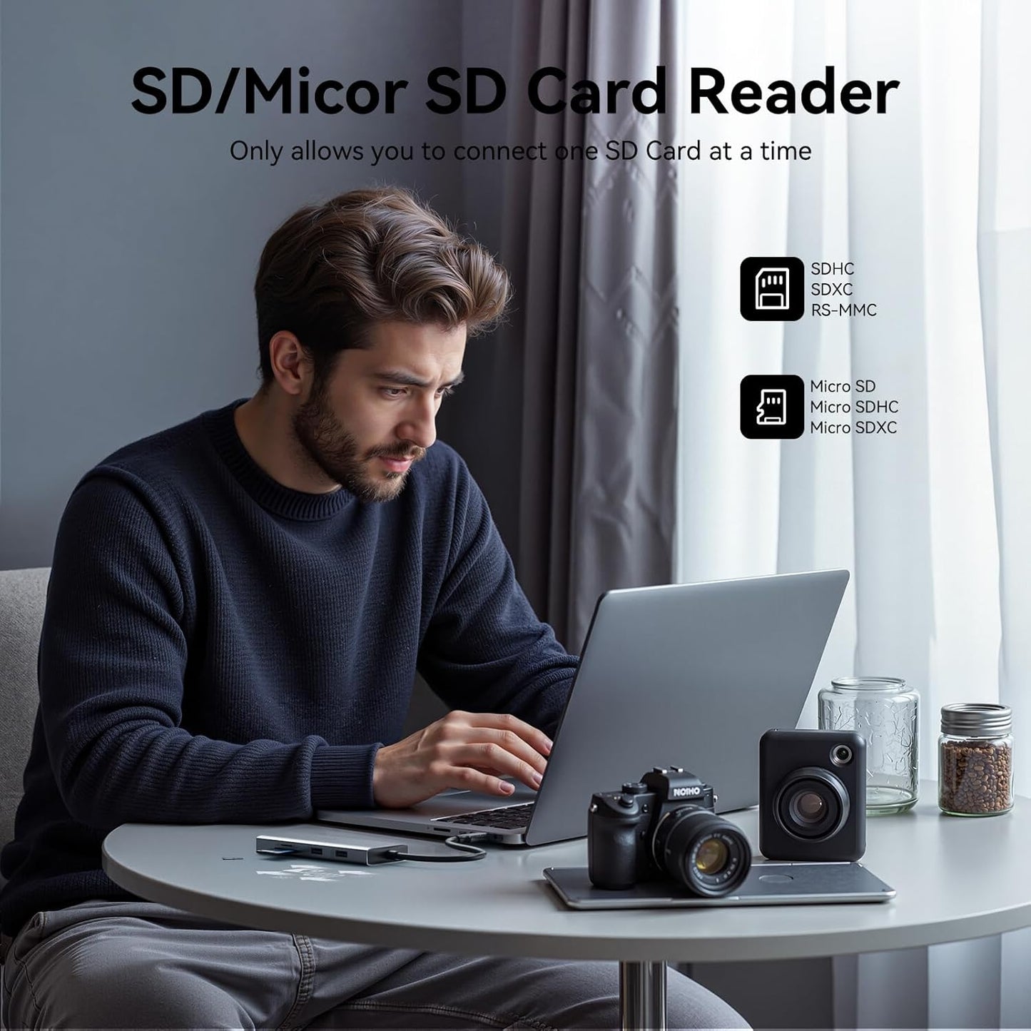 USB C Docking Station Dual Monitor HDMI Adapter for Dell HP Lenovo,Laptop Docking Station 3 Monitors USB C Hub Multiple Adapter Dongle with 2 HDMI 4K+VGA+100W PD Charger+3 USB Port+SD/TF Card Reader