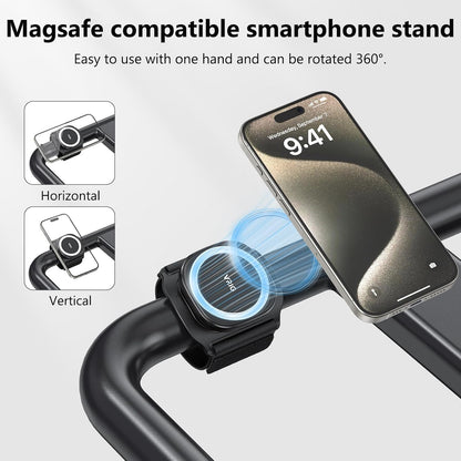 VRIG 360 Rotatable Magnetic Wristband Phone Holder, Armband Cell Phone Holder, Magnetic Phone Holder, Compatible with magsafe iPhone 16 15 14 13 12 Pro Max Plus Mini