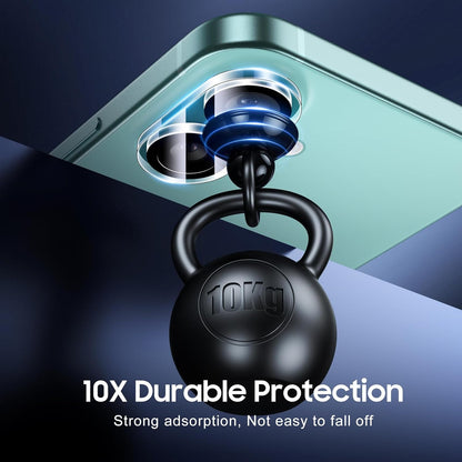 UniqueMe for 3 Pack iPhone 16 / iPhone 16 Plus Camera Lens Protector - [Drop Protection] [Case Friendly] 9H Tempered Glass Camera Cover Screen [Update New Version]