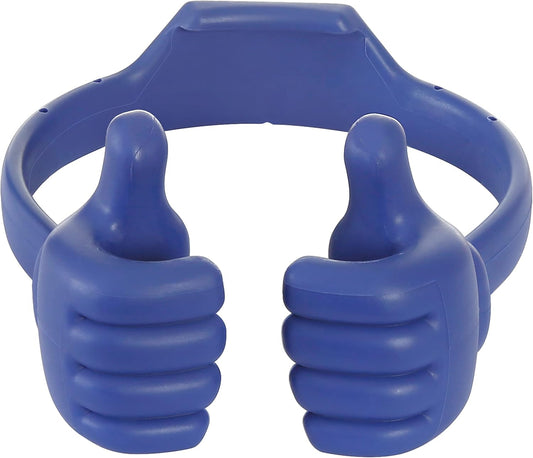 Honsky Thumbs-up Cell Phone Stand Holder, Tablet Stand Cradle for Desk Desktop Smartphone Cellphone Mobile Phone Tablets - Universal Adjustable Flexible - Flag Blue