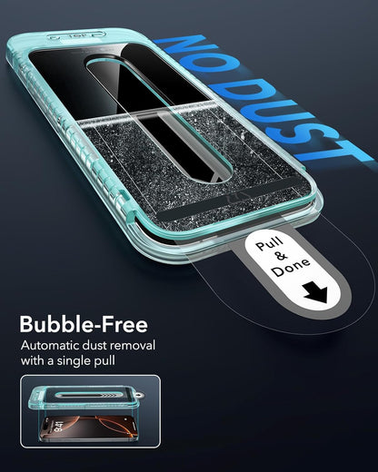 ESR 3 Pack for iPhone 16 Pro Privacy Screen Protector, Anti-spy Tempered-Glass Privacy Screen Protector with Flawless Fit Tray, Micro-curved Edges, Case Friendly