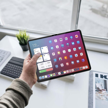 FLOLAB ONETIME NanoArmour Screen Protector for iPad Air 13 Inch 2024 Tempered Glass, TruColor, Blue Light Blocker, No Blue Tint, Original Display Color, Ultra Clear, Easy Install, Durable