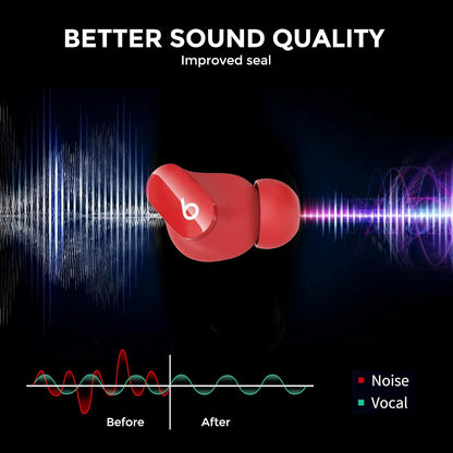 AhaStyle Ear Tips for Beats Studio Buds/Powerbeats Pro 2/Solo Buds/Fit Pro/Studio Buds+【Fit in The Charging Case】6 Pairs S/M/L Silicone Ear Covers Replacement Tips for Beats Wireless Bluetooth Earbuds