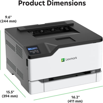 Lexmark C3326dw Color Laser Printer with Ethernet, Mobile-Friendly, Wireless Office Printer with Automatic Two-Sided Printing (3-Series)