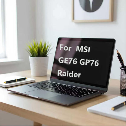 Replacement LCD Back Cover Rear Case Top Lid Hinges with Front Bezel for MSI GE76 GP76 Raider 11UG 11UH 11UE 12UG 12UE 9S7-17K314 MS-17K3 Series Laptop 3077K1A412 3077K1A412Y