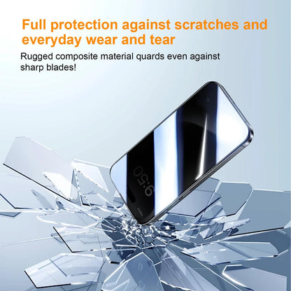 OneFish Privacy Screen Protector for iPhone 15 Pro Max, Full Edge Coverage 6.7" 15 Pro Max, Bubble Free, Easy Installation, Auto Dust-Elimination, 2 Pack