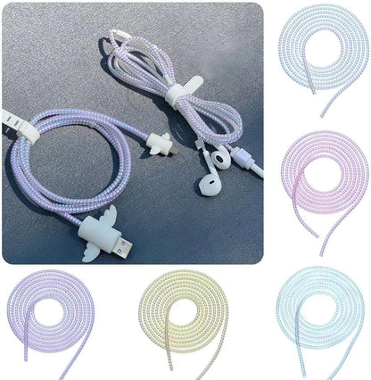 Spiral Cable Protector, 1.5m (4.92ft), Pink