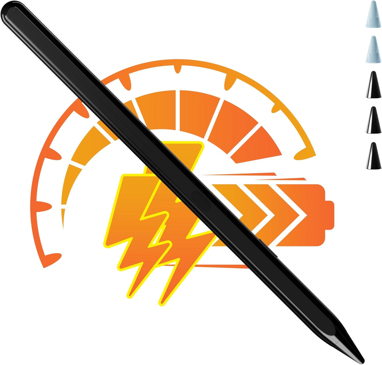 Stylus Pen for Apple iPad 11th&10th Generation(2018-2025),3X Battery Life, USB-C Fast Charging (10 Min), iPencil, Tilt & Palm Rejection, Compatible w/6-10 iPad Pencil,Pro (M2/M4), Air, Mini