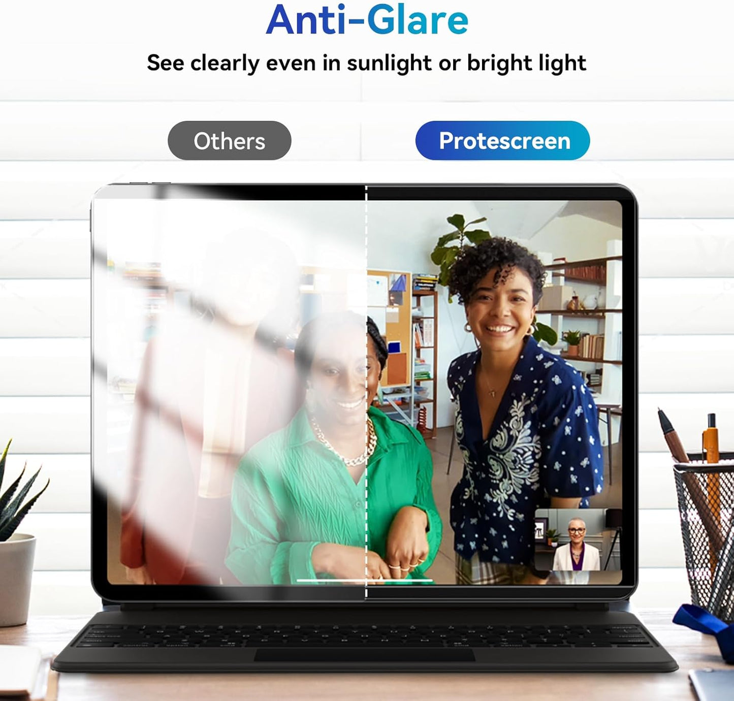 Magnetic Privacy Filter Compatible with iPad Pro 11 Inch 5th (2024, M4), Removable Anti Glare Blue Light Matte Privacy Screen Protector