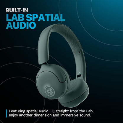 JLab Go Lux ANC Wireless Headphones, Sage, Hybrid Active Noise Cancelling, Premium On-Ear Bluetooth Headset, Customizable Sound, Be Aware Mode, Cloud Foam Comfort, Multipoint Connection