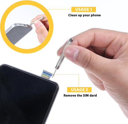 15 Pack SIM Card Tray Ejector Pin Tools, SIM Card Tray Removal Tool Ejector Pin for All Models Compatible with Samsung Galaxy HTC Google Sony