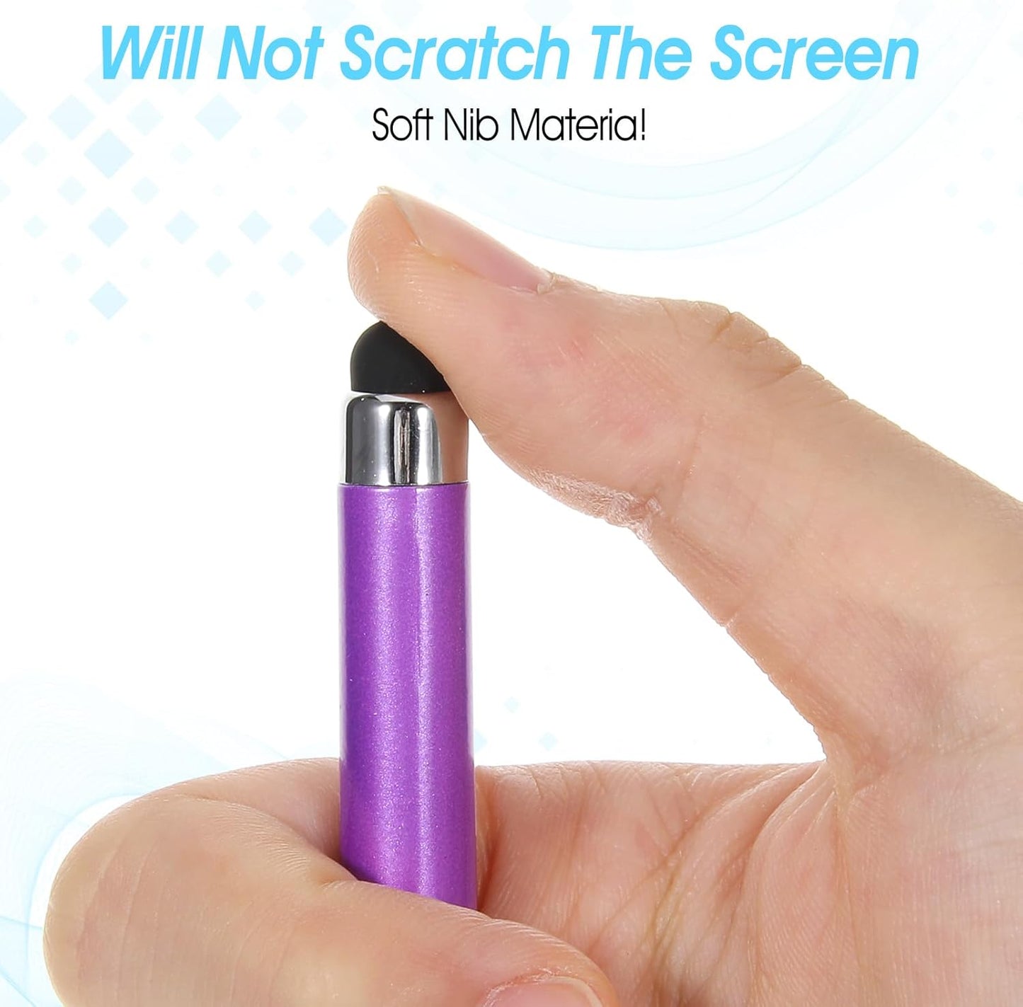 30PCS Replacement Rubber Tips for Stylus pens, Black Silicone Tips for Stylus Pens, High Sensitivity Stylushome Tip, No Scratches, Universal (0.19In,0.23In,0.27In)