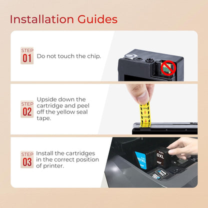 ejet 950XL and 951XL Ink Cartridges Combo Pack Compatible for HP 950 951 Ink Cartridges Combo Pack Use for OfficeJet Pro 8600 8610 8615 8620 8625 8100 8630 8660 276DW 251DW, Black Cyan Magenta Yellow