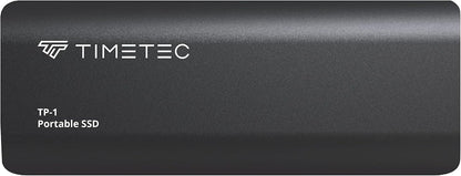 Timetec 1TB Portable External SSD USB3.2 Gen2 Type C Up to 550MB/s Ultra-Light Aluminum Mini External Solid State Drive with USB C to A Cable/USB A to C Adapter for Desktops/Laptop/Mac/Mobile - Black