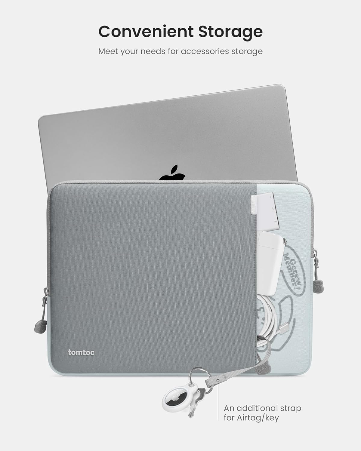 tomtoc 360° Protective Laptop Sleeve for 15-inch MacBook Air M4/A3241 2025, M3/A3114 2024, M2/A2941 2023, 15-inch MacBook Pro A1990 A1707, Dell XPS 15 Plus Laptop, Water-Resistant Computer Case Bag