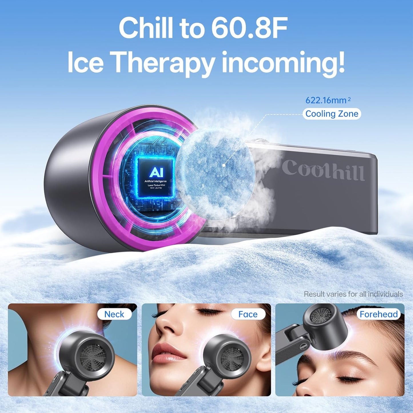 Handheld Portable Fan with Ice Cooler: 100-Speed 5500mAh Rechargeable Handheld Fan, 12H Time Hand Cooling Personal Fans with 20000 RPM Air Turbo Tech for Travel Outdoor Rose Red