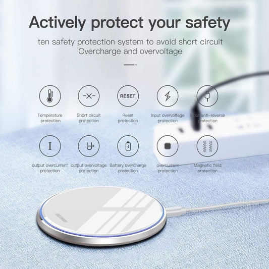 Fast Wireless Charger,20W Max Wireless Charging Pad Compatible with iPhone 16/16 Pro/16 Pro Max/16 Plus/15/14/13/12/11/X,AirPods;FDGAO Induction Charge Mat for Samsung Galaxy S25/S24/S23/S20
