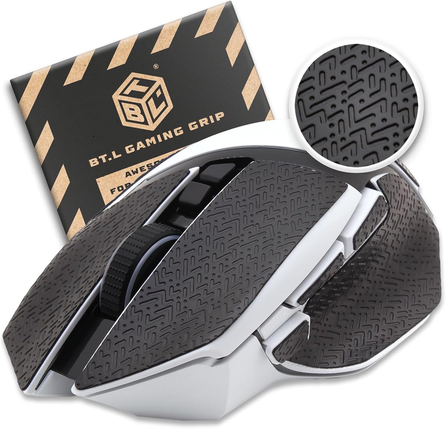 BT.L Mouse Grip for Razer Basilisk V3, Basilisk V3 Pro, Basilisk V3 X HyperSpeed, Basilisk Ultimate (Black)