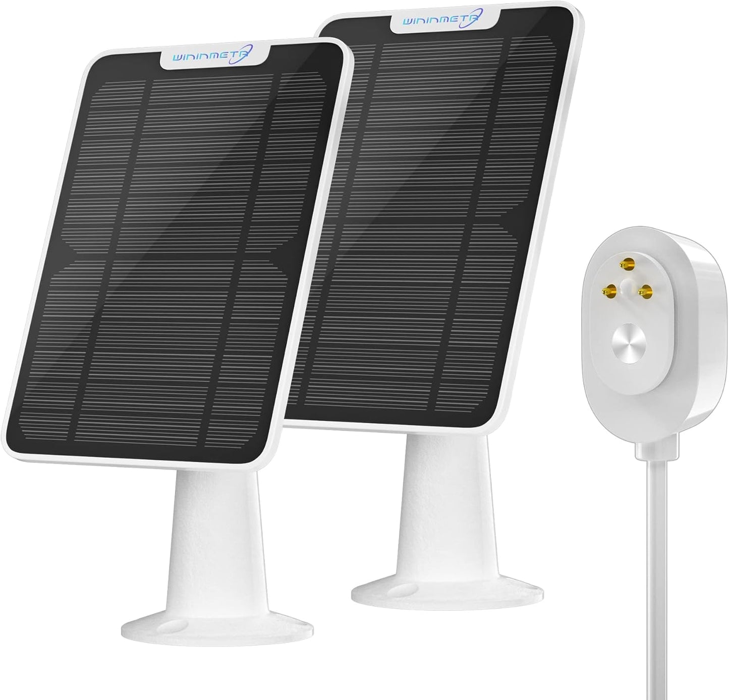 6W Solar Panel Charger Compatible with Arlo Ultra/Ultra 2/Pro 3/Pro 4/Pro 3 Floodlight Security Camera, Solar Panels Charging IP65 Weatherproof w/ 9.8ft Charging Cable Adjustable Wall Mount, 2 Pack