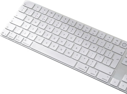 Keyboard Cover for 2024 M4 iMac Magic Keyboard (Europe Layout, 7 Shape Enter Key)(Model A3119, Touch ID, with Numeric Key) - Ultra Thin, Protective and Clear Keyboard Cover Protector Skin