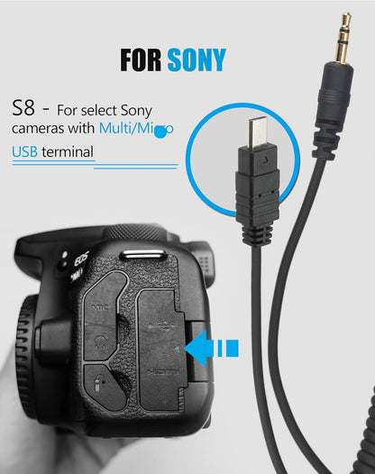 AODELAN Wireless Camera Timer Shutter Remote, Timelapse Intervalometer Shutter Remote Release Control for Sony A9 a7 a7III 7RIV ZV-1 a6000 a6400 a6600 RX10 IV; Replaces Sony RM-SPR1