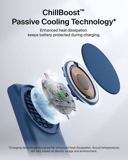 Belkin MagSafe Charger Compatible, 2-in-1 Charging Station, Qi2.2 25W Magnetic Wireless Charger Dock, Foldable Stand, with 5W USB-C Port, for iPhone 16/15/14, AirPods (45W Adapter Included)