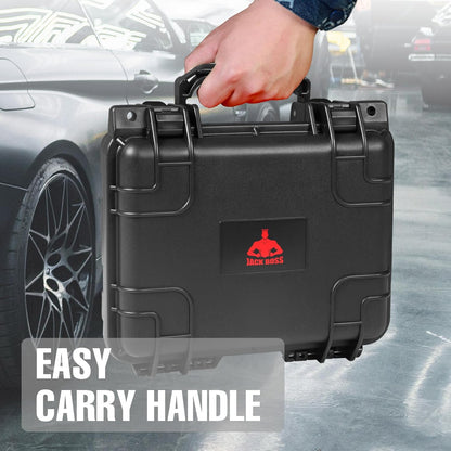 10x 9.4x 4.8 Inch Hard Case, Portable Weather Waterproof Protective Camera Case with Customizable Foam, Fit Use of Drones, Camera, Equipments, Black