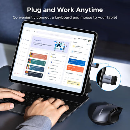 UGREEN USB C to USB Adapter 4 Pack, 10Gbps USBC Male to USB 3.2 Female Adapter, Type C USB C Adapter for MacBook Pro,iMac,iPhone 16 15 Pro Max,iPad mini Pro, Thunderbolt 4, Samsung Galaxy