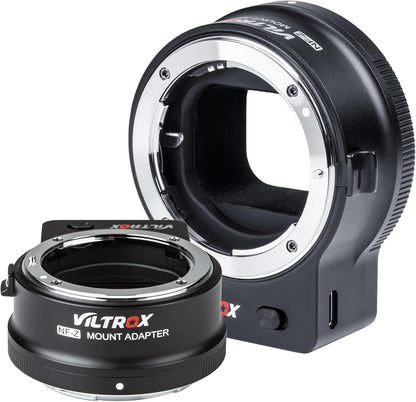 VILTROX NF-Z FTZ Lens Adapter Auto Focus Ring Mount Adapter Lens Converter Compatible for Nikon F Lens to Nikon Z Mount Camera Z5 Z50 Z6 Z6II Z7II Zfc, EXIF Transmission VR Lens Stabilization Support