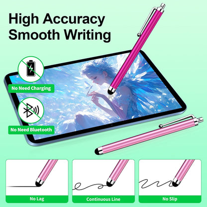 20 Pack Stylus Pen,Stylus Pen for Touchscreen High Precision and Sensitivity for Everyday Writing/Drawing,Universal Stylus Compatible with All Touch Screens,10 Colors