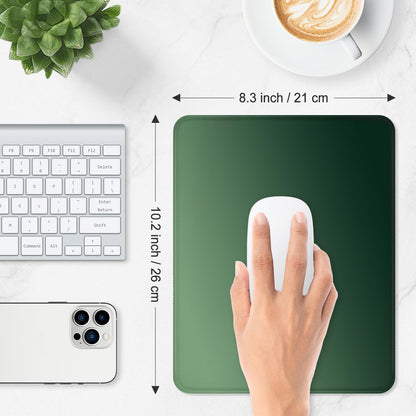 ITNRSIIET Mouse Pad Non-Slip Rubber Base Smooth Surface Stitched Edges Waterproof Durable Compatible with All Mice for Office & Gaming, Desk Accessory, 10.2x8.3x0.12 inch, Forest Gradient