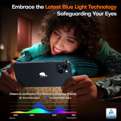 TOCOL for iPhone 16e Privacy Screen Protector/iPhone 13 Privacy Screen Protector True 25°Anti Spy 9H+ Hardness Tempered Glass for iPhone 13 Full Coverage Screen Protector Easy Installation 2 Pack