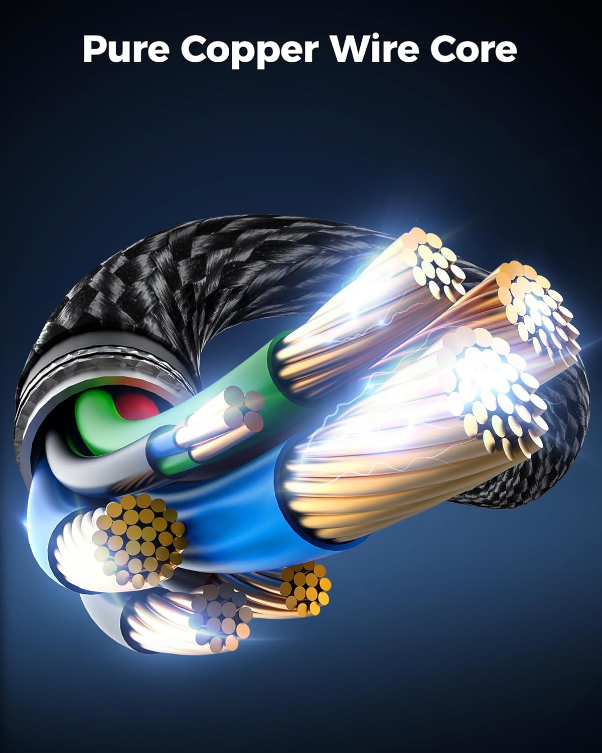 HDMI Cable 3.3FT 2Pack,Certified 8k Ultra High Speed HDMI Cable,48Gbps,8K 60hz,4K 120hz,Braided,eARC,HDCP 2.2&2.3,Compatible for PS5/PS4/Blu-ray/RTX 3080 3090