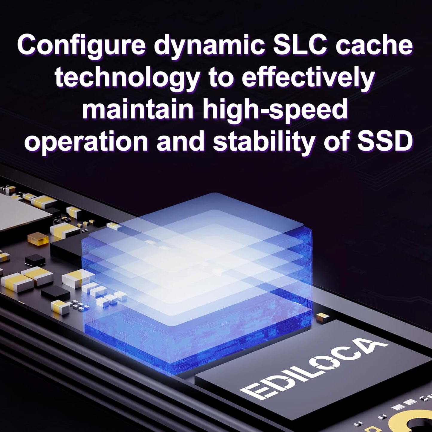 500GB M2 NVME SSD with Heatsink - PCIe Gen4.0 NVMe M.2 2280 3D NAND TLC, 4800MB/s Read, Internal Solid State Drive for PS5/PC, Dynamic SLC Cache, PS5 Storage Expansion, 5-Year Warranty(EN760)