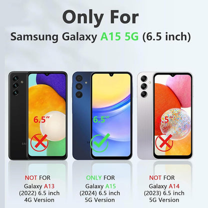 Battery Case for Galaxy A15, Enhanced 10000mAh Portable Protective Wireless Charging Case Support Carplay Compatible with Galaxy A15 (6.5 inch) Rechargeable Extended Battery Charger Cover - Black