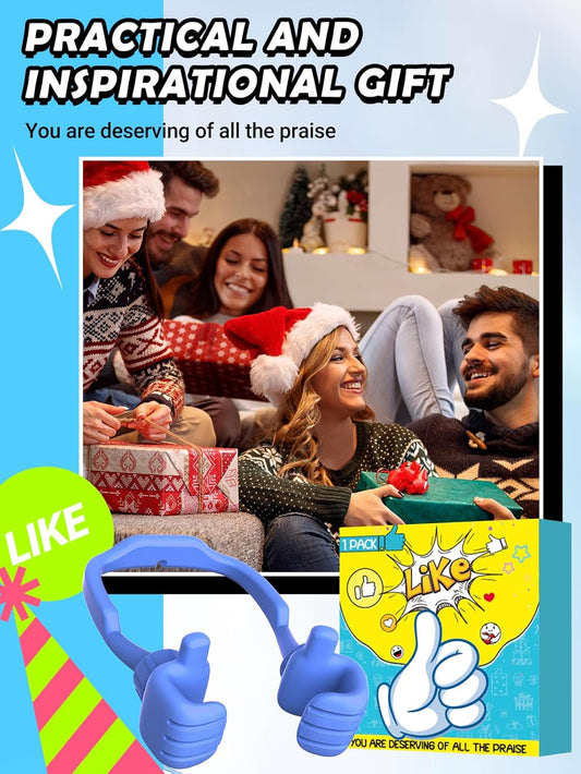 Easter Basket Stuffers for Teens Boys Kids Men Adults Cell Phone Stand: Flexible Thumbs Up Lazy Cellphone Holder for Desk Funny Birthday Easter Gifts for Women Mom Teenager Tween Cool Gadget Ideas