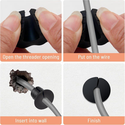 Cable Routing Kit for Starlink for 3/4 inch Wall Hole 10 Pcs, Starlink Accessories, Silicone Cable Wall Pass, Starlink Anti-Slip Wall Grommets for Cables (3/4 inch)