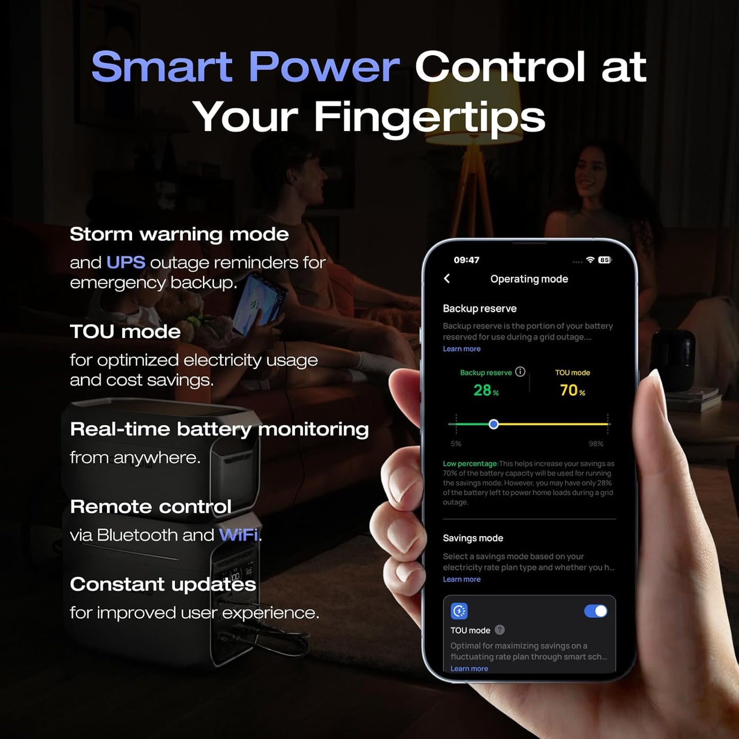 EF ECOFLOW Solar Generator DELTA 3 Plus with 400W Solar Panel (2024 New), 1000W Solar Input, LFP(LiFePO4) Battery, Portable Power Station for Home Backup Power, Camping & RVs