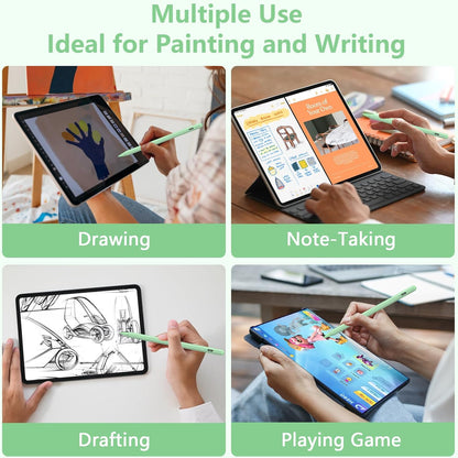 Stylus Pen for iPad 2018-2023 with Palm Rejection, Active Pencil for iPad 10th/9th/8th/7th/6th Generation, for iPad Pro 11/12.9 inch, for iPad Air 5th/4th/3th Gen, for iPad Mini 6th/5th Gen (Green)